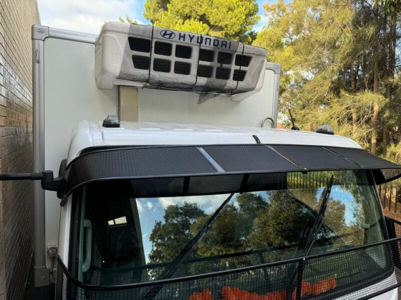 Toyota Coaster Bus 1993 2017 Sunvisor All Black Mesh - Image 3