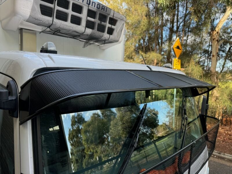 Toyota Coaster Bus 1993 2017 Sunvisor All Black Mesh - Image 4